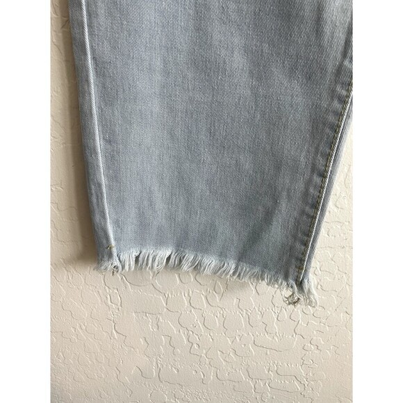 Palmer Heritage Distressed Hem High Rise Wide Leg Jeans Woman's Size 31 - Picture 12 of 16